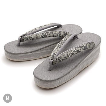 博多織カフェ草履(花唐草)【カレンブロッソ】