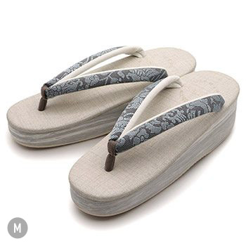 博多織カフェ草履(花唐草)【カレンブロッソ】