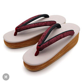 博多織カフェ草履(花唐草)【カレンブロッソ】