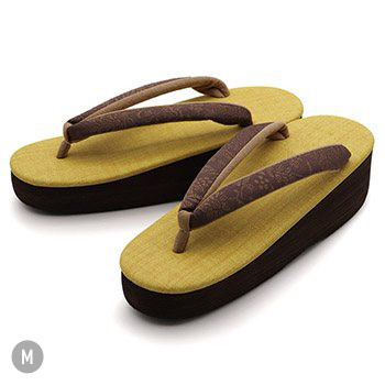 博多織カフェ草履(花唐草)【カレンブロッソ】