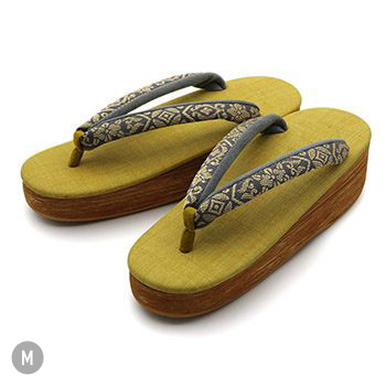 博多織カフェ草履(花菱七宝)【カレンブロッソ】