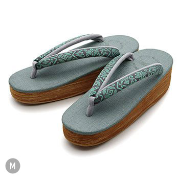 博多織カフェ草履（花菱七宝）【カレンブロッソ】