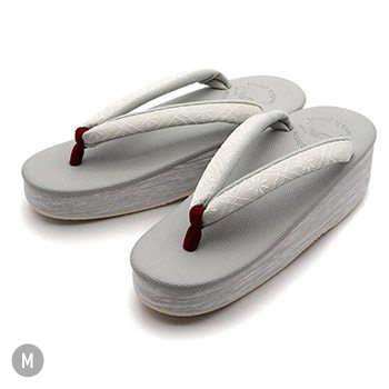 博多織カフェ草履（花格子）【カレンブロッソ】