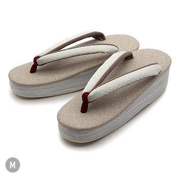 博多織カフェ草履（花格子）【カレンブロッソ】