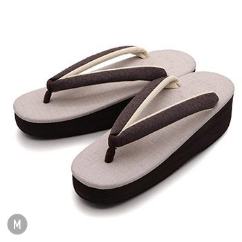 博多織カフェ草履（草花）【カレンブロッソ】