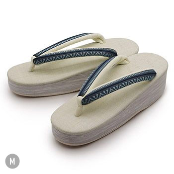 博多織カフェ草履（間道）【カレンブロッソ】