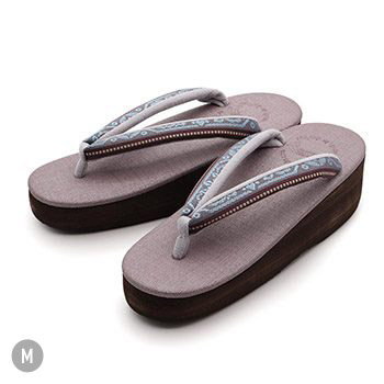 博多織カフェ草履（間道/七宝）【カレンブロッソ】