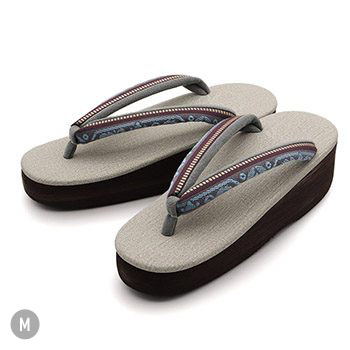 博多織カフェ草履（間道/七宝）【カレンブロッソ】