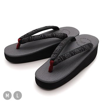 博多織カフェ草履（割付）【カレンブロッソ】