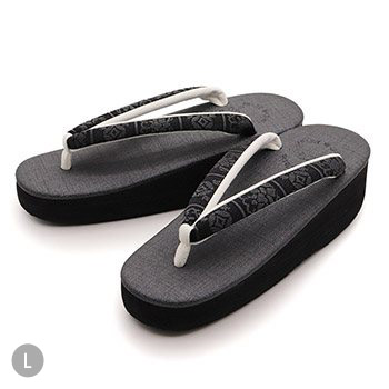 博多織カフェ草履（割付）【カレンブロッソ】