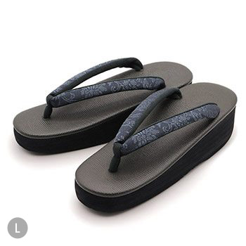 博多織カフェ草履（花唐草）【カレンブロッソ】