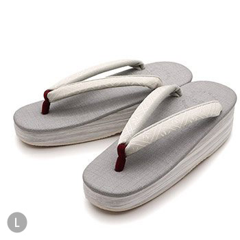 博多織カフェ草履（花格子）【カレンブロッソ】