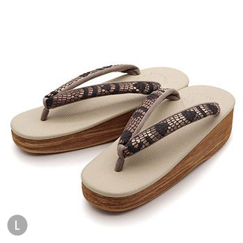 博多織カフェ草履（石畳）【カレンブロッソ】