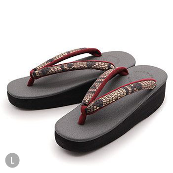 博多織カフェ草履（石畳）【カレンブロッソ】