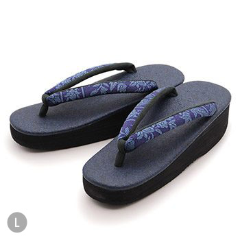 博多織カフェ草履（花唐草）【カレンブロッソ】