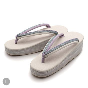 博多織カフェ草履（間道/七宝）【カレンブロッソ】