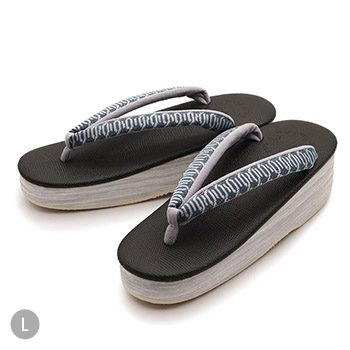 博多織カフェ草履（輪繋ぎ）【カレンブロッソ】