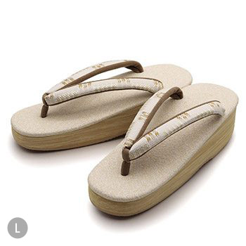 博多織カフェ草履（市松取り）【カレンブロッソ】