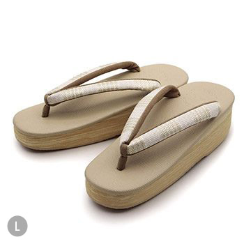 博多織カフェ草履（横段）【カレンブロッソ】