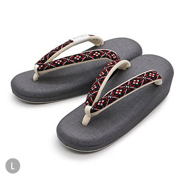 一枚芯草履（博多織/幾何）