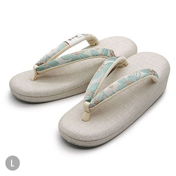 一枚芯草履（博多織/更紗）