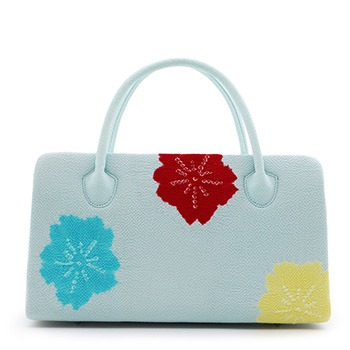 利休バッグ（小花絞り）【衿秀】