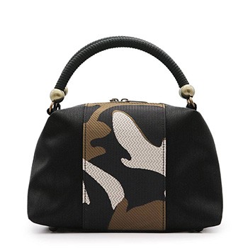 丸型ボストンバッグ（博多/迷彩）『彩小径』