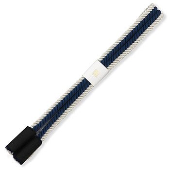 観世組み菊房帯締(立分け銀線)【衿秀】