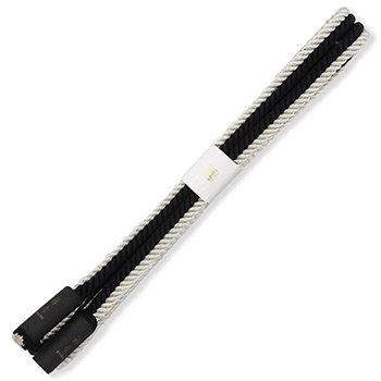 観世組み菊房帯締(立分け銀線)【衿秀】