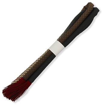 丸ぐけ撚り房帯締(亀甲)【小室庵】