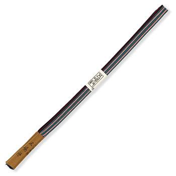 平組み帯締（二本縞）『江戸組紐』【五嶋紐】