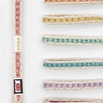 耳付きレース組み帯締（環絡げ）