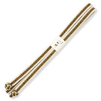 綾竹組み苧環房帯締（絣風）【加藤萬】