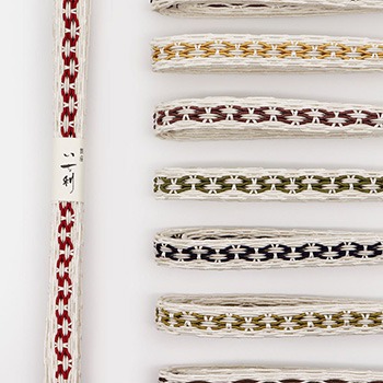 レース組み帯締（環絡げ）