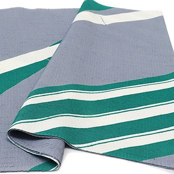 友禅紬地帯揚（竹縞）【加藤萬】