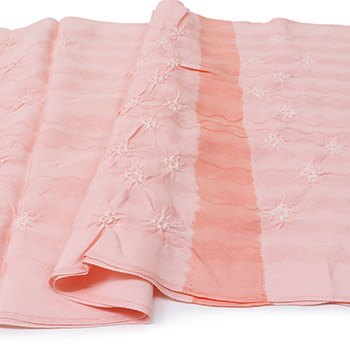 絞り帯揚（よろけ縞）【加藤萬】