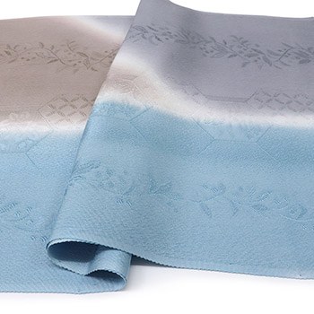 ぼかし帯揚（縦分け斜め縞）【加藤萬】