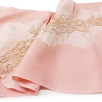 絞り帯揚（唐草）【加藤萬】