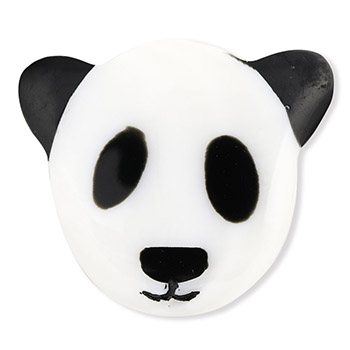 白貝帯留（パンダ）【てふ】