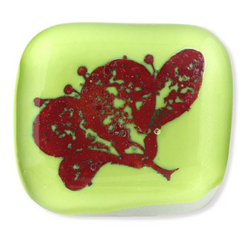 ベネチアンガラス帯留（桜）【スタジオサカミ】