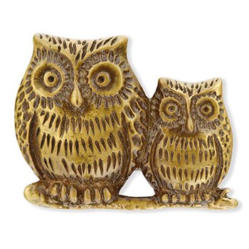 真鍮製帯留（ふくろう）【大原商店】