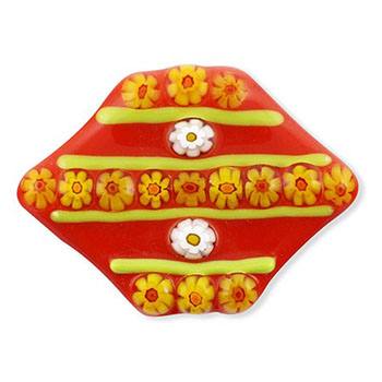 ミルフィオリ帯留（横縞）【スタジオサカミ】