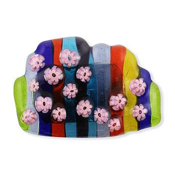 ミルフィオリ帯留（縦縞）【スタジオサカミ】