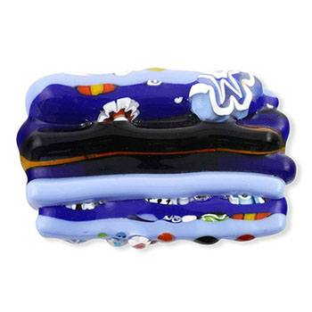 ガラス帯留（横縞）【スタジオサカミ】