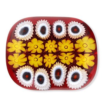 ミルフィオリ帯留（長方形）【スタジオサカミ】