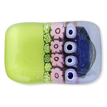 ガラス帯留（縞）【スタジオサカミ】