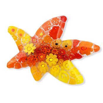 ガラス帯留（もみじ）【スタジオサカミ】