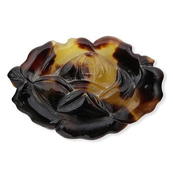 アンティーク帯留（二分紐用/牡丹）