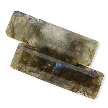 天然石帯留（重ね/ラブラドライト）