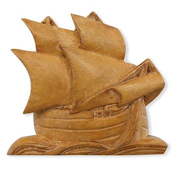 アンティーク帯留（二分紐用/南蛮船）